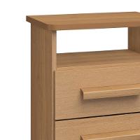 Mesa De Cabeceira 2 Gavetas Firenze D'doro Cinamomo - 3