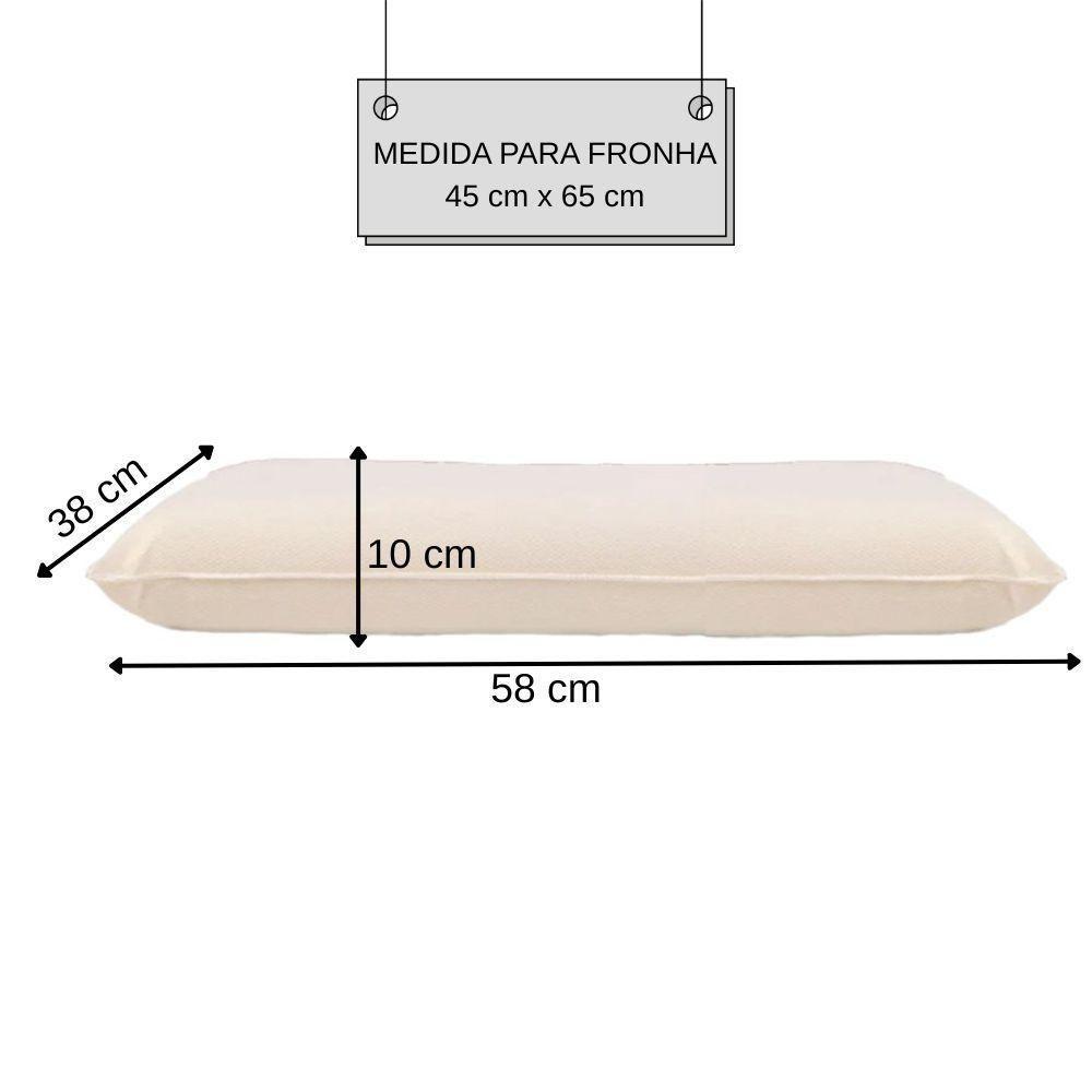 Travesseiros Nasa Viscoelástico Baixo 58x38 Cm - 3