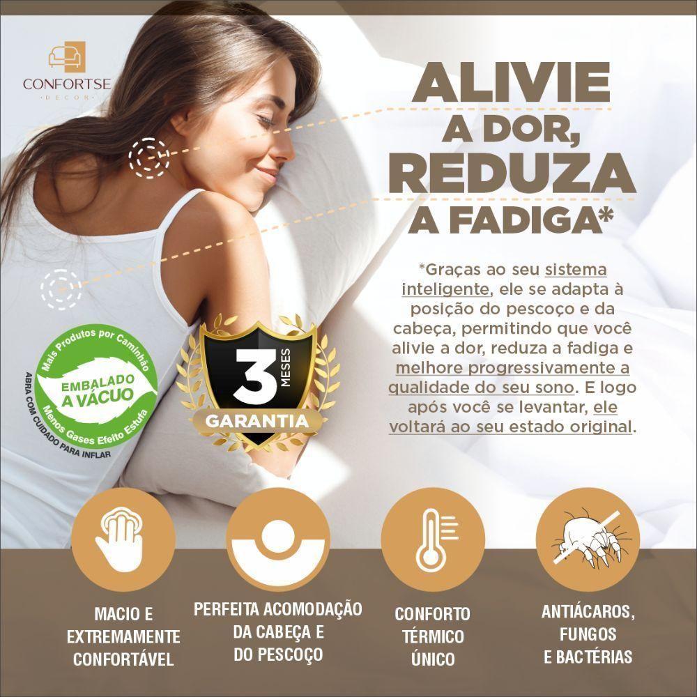 Travesseiros Nasa Viscoelástico Alto 60x40 Cm - 2