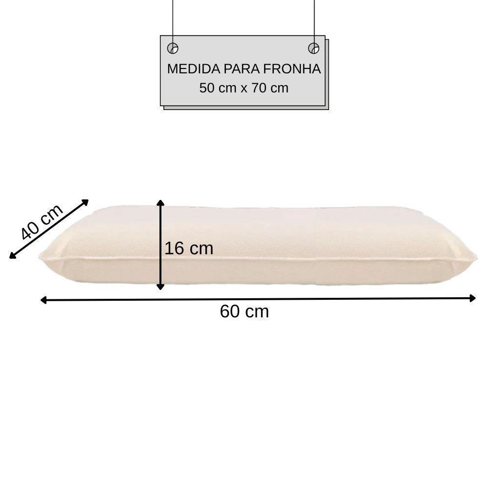 Travesseiros Nasa Viscoelástico Alto 60x40 Cm - 4