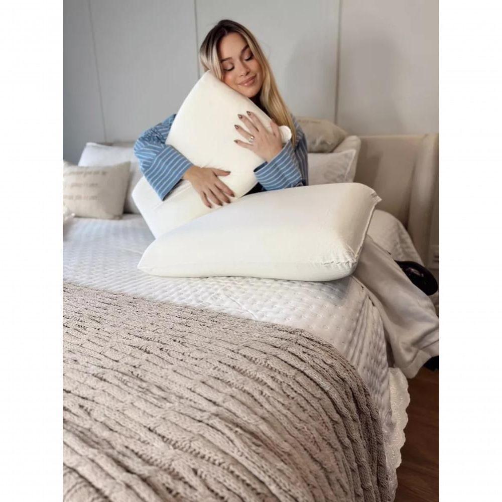 Kit 2 Travesseiros Nasa Viscoelástico Alto 60x40 Cm - 4