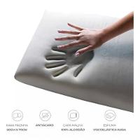 Kit 2 Travesseiros Nasa Viscoelástico Alto 60x40 Cm - 6