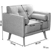 Poltrona Decorativa Luma Veludo Verde Com Pés Em Madeira - 3