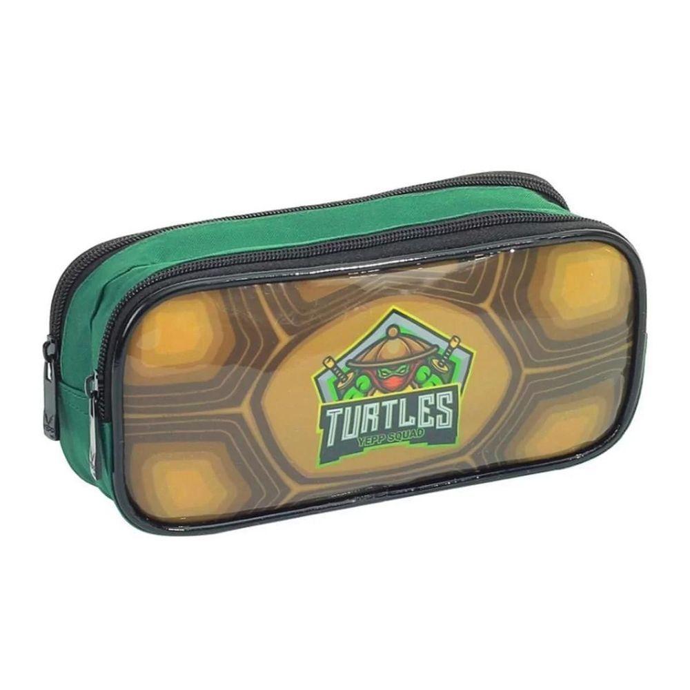 Kit Mochila Rodinha Lancheira Estojo Duplo Tartarugas Ninja Yepp - 2
