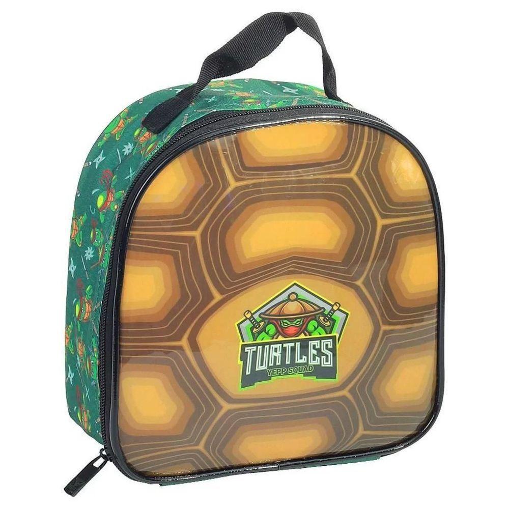 Kit Mochila Rodinha Lancheira Estojo Duplo Tartarugas Ninja Yepp - 3