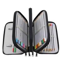 Estojo Escolar Grande Espaçoso Com 4 Compartimentos Yepp Preto - 2