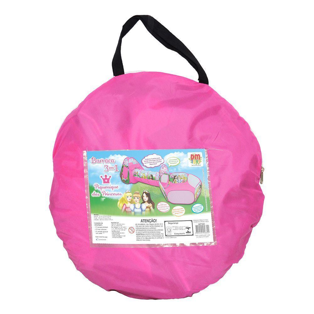 Barraca 3 Em 1 Princesas Dmt5880 Dm Toys - 2