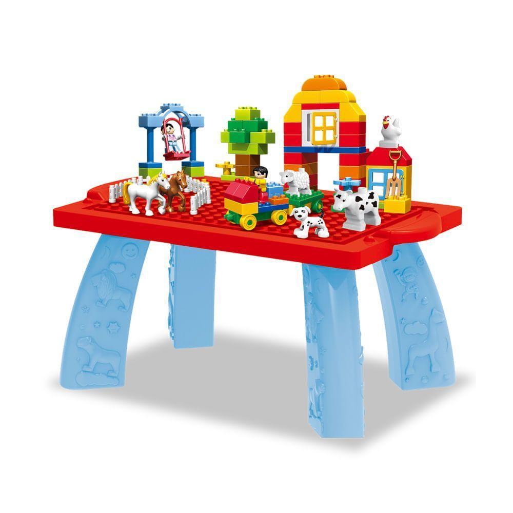 Bloco De Montar Grande Box 2 Em 1 100 Peças Xalingo - 4