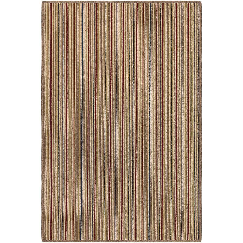 Tapete Para Sala Aruba Linhas Marrom 1,00x1,50m - 1