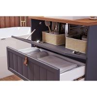 Gabinete De Banheiro Suspenso Sense 1 Gaveta E 1 Porta Basculante C-cuba 80cm Capuccino - Mgm - 1