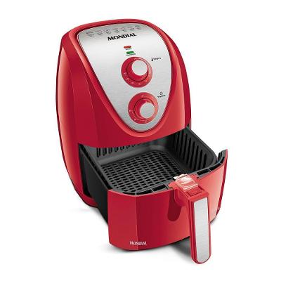 Fritadeira Air Fryer Mondial AFN-50-RI 5L 1900W com Timer e Cesto Removível Vermelho 110V