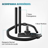 Aspirador De Pó Mondial Turbo Hepa Branco e Laranja AP-15 220V - 7