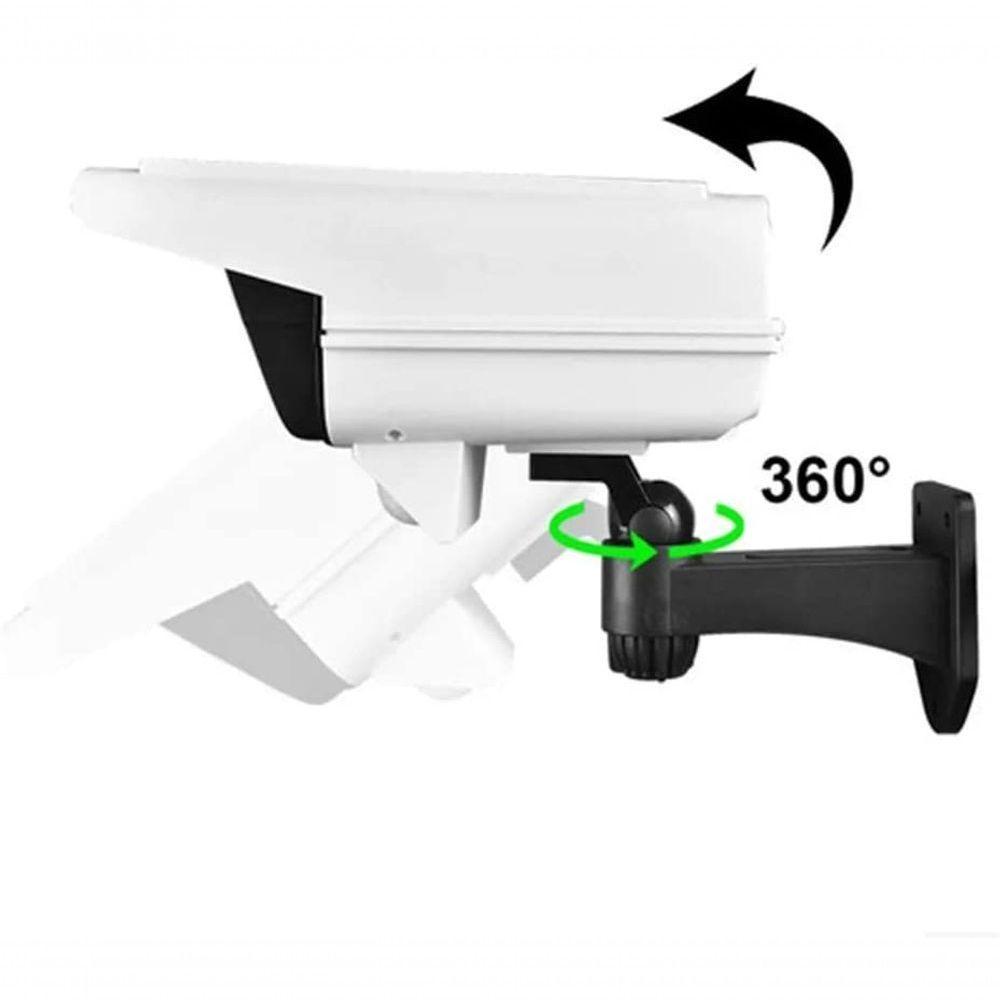 Luminaria Solar Camera Falsa Sensor De Proximidade 77 Leds 3 Funções - 5