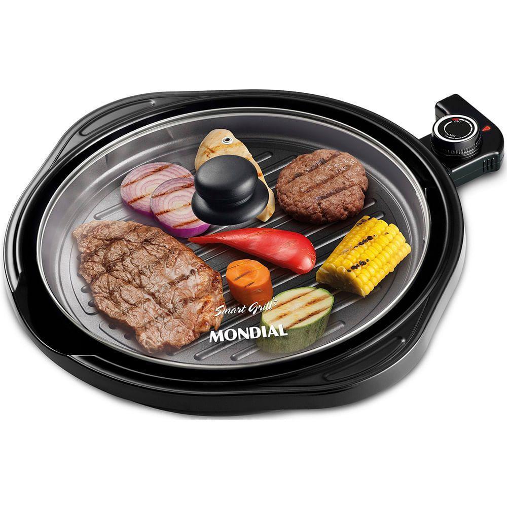 Grill Redondo Mondial Smart Grill G-04 Preto 127V - 1