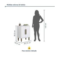 Balcão 2 Portas Lorena Kaiki Móveis - Branco - 2