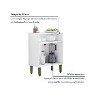 Balcão 2 Portas Lorena Kaiki Móveis - Branco - 3