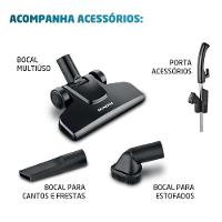 Aspirador de Pó Mondial Turbo Cycle Preto Laranja 127V AP-35 - 5