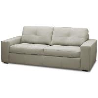 Sofá 3 Lugares Para Sala De Estar Living 235cm Vienne L06 Couro Pérola - Lyam Decor - 6