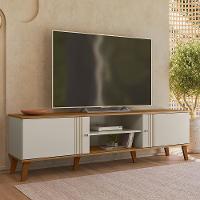 Rack Bancada Para Tv 75 Polegadas 180 Cm Denv Plla Off White Nature - 2