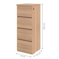 Arquivo Com 4 Gavetas Com Chave Jessica Montana - 2