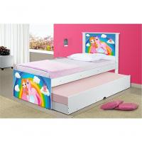 Bicama Juvenil Com Cabeceira Adesivada Princesa E Unicórnio - 3