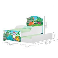 Bicama Infantil Uly Floresta Dinossauros Com Colchões - 3