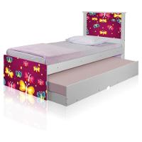 Bicama Juvenil Adesivada Borboletas Com Colchões - 2