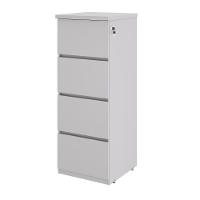 Arquivo Com 4 Gavetas Com Chave Jessica Cinza - 1