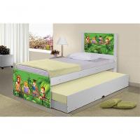 Bicama Juvenil Adesivada Safari Com Colchões - 3