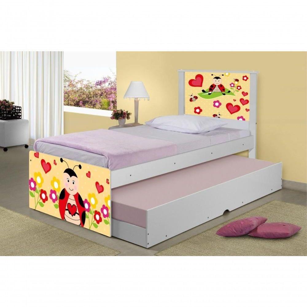 Bicama Juvenil Adesivada Joaninha Com Colchões - 3