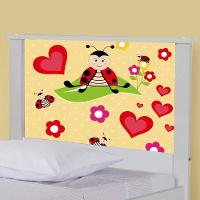 Bicama Juvenil Adesivada Joaninha Com Colchões