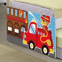 Bicama Juvenil Adesivada Bombeiro Com Colchões - 5