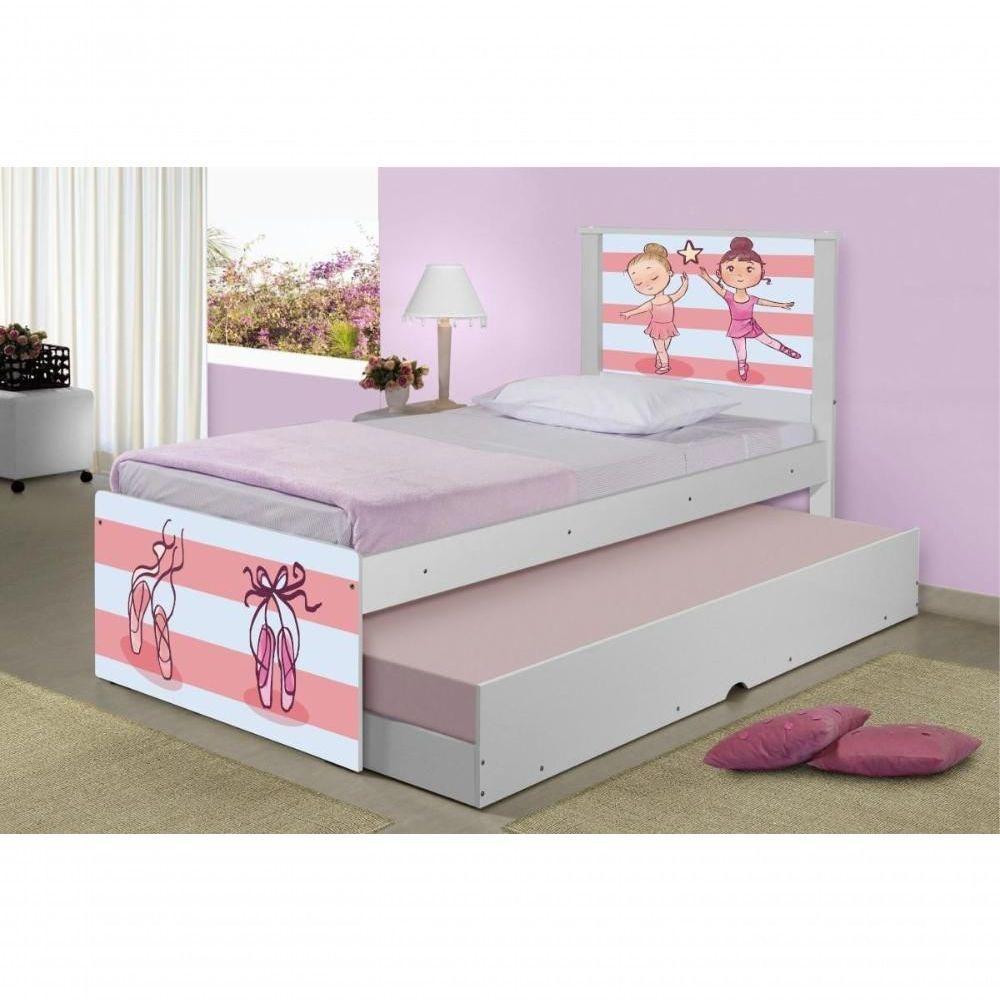 Bicama Juvenil Adesivada Bailarinas Com Colchões - 3