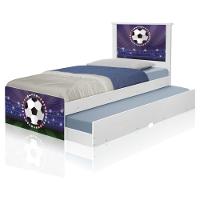 Bicama Juvenil Com Cabeceira Adesivada Futebol Estádio - 2