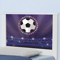 Bicama Juvenil Com Cabeceira Adesivada Futebol Estádio