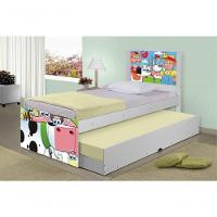 Bicama Juvenil Adesivada Fazendinha Feliz Com Colchões - 3