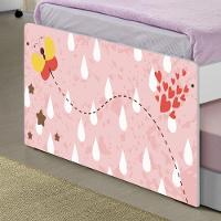 Bicama Juvenil Com Cabeceira Adesivada Corujinhas E Borboletas - 5