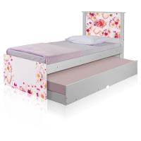 Bicama Juvenil Com Cabeceira Adesivada Rosas - 2