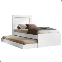 Bicama Luara Com Cabeceira Solteiro Branca - 3