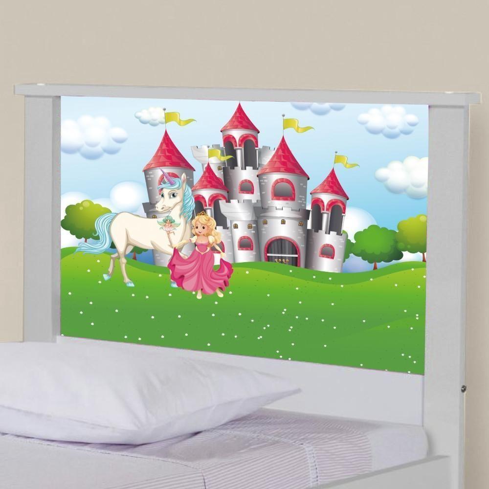 Bicama Juvenil Com Cabeceira Adesivada Princesa Encantada - 4