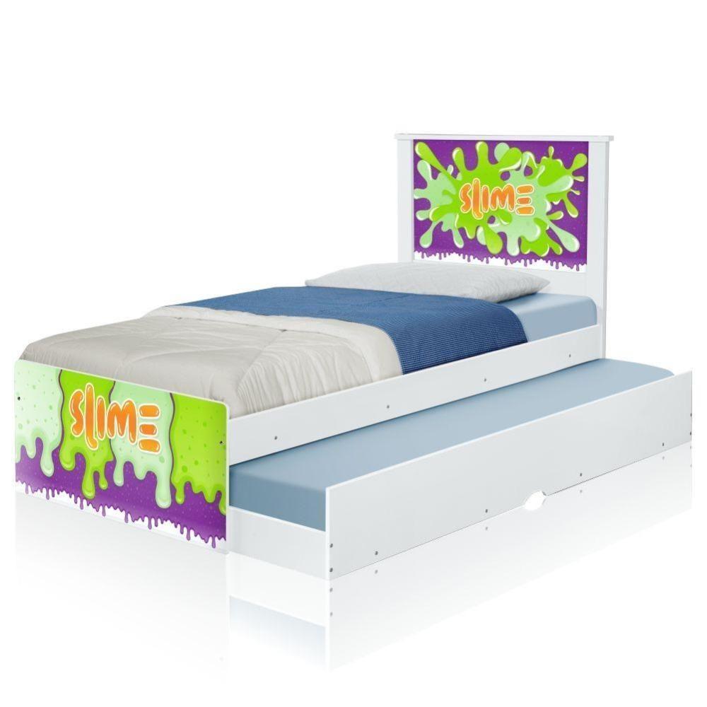 Bicama Solteiro Slime Menino Com Colchões - 2