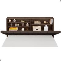 Cabeceira Box Casal Isis Chocolate Com Capitonê Marrom - 4