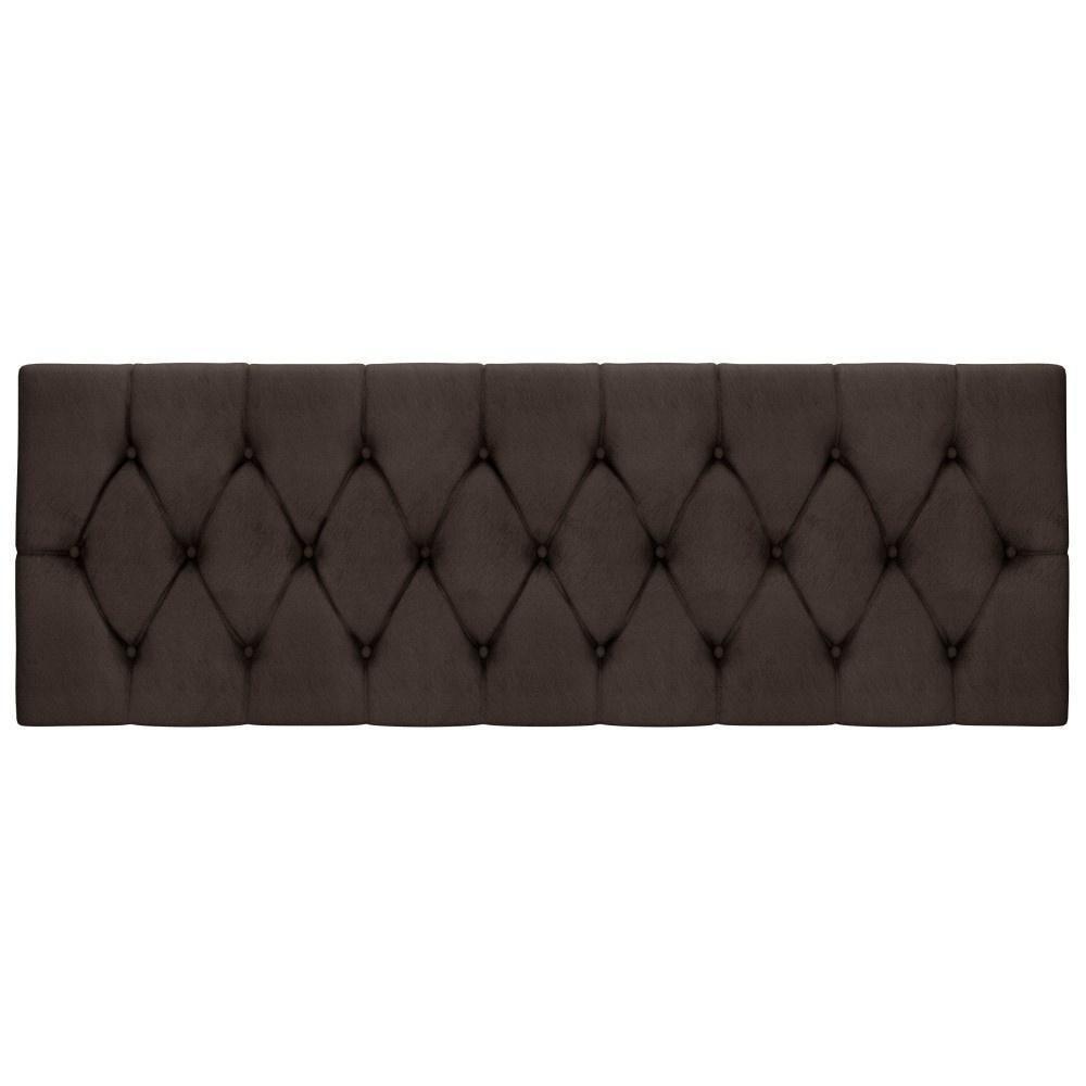 Cabeceira Box Isabella Queen Malbec Captonê Marrom - 5