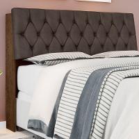 Cabeceira Box Isabella Queen Malbec Captonê Marrom - 1