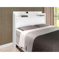 Cabeceira Box Com Prateleira Queen Austin Branco - 4