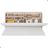 Cabeceira Box Queen Isis Amarula Com Capitonê Branco - 4