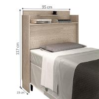 Cabeceira Box Solteiro Austin Amarula - 3