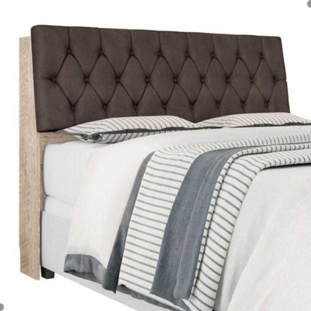 Cabeceira Box Casal Isis Amarula Com Capitonê Marrom - 3