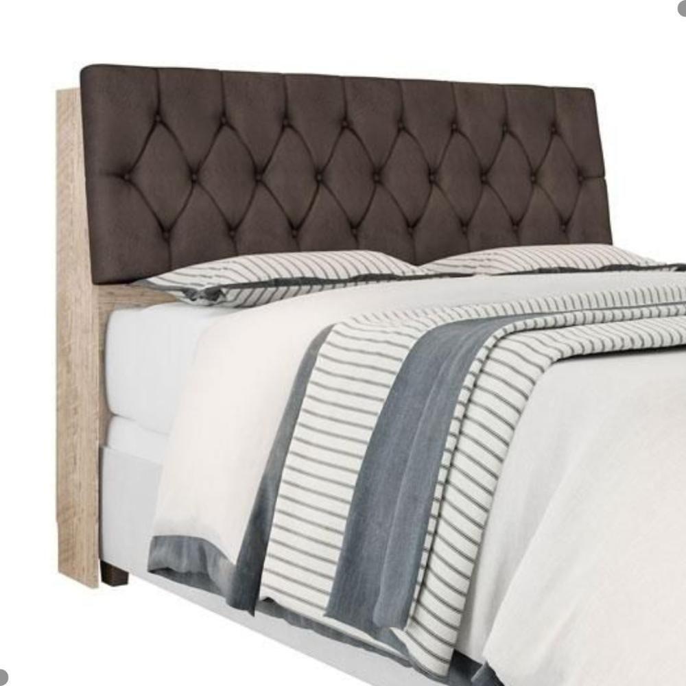 Cabeceira Box Queen Isis Amarula Com Capitonê Marrom - 3