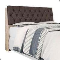 Cabeceira Box Queen Isis Amarula Com Capitonê Marrom - 3